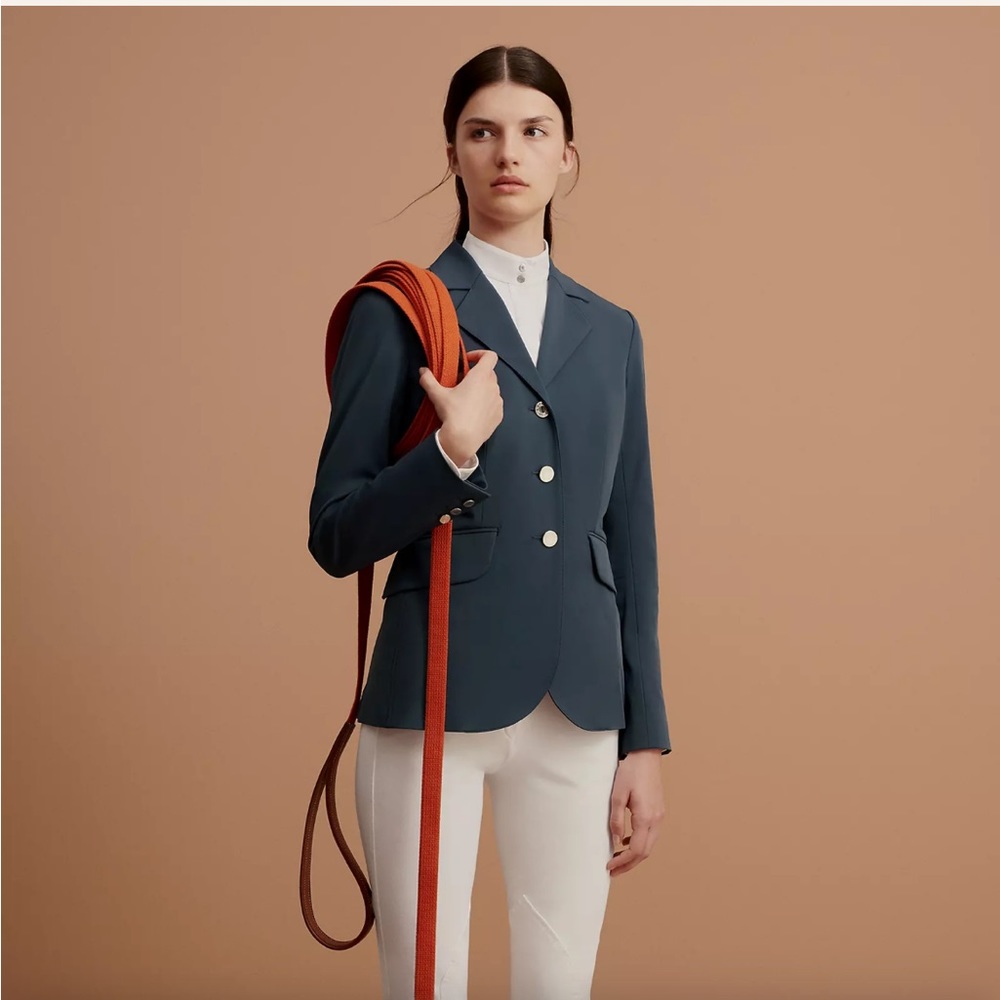 Hermes “Jump Competition Jacket” in Bleu De Prusse